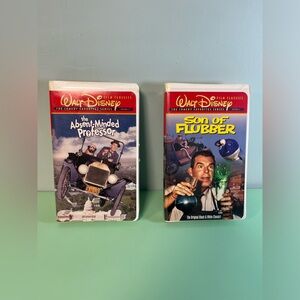 Walt Disney Classic The Absent-Minded Professor & Son of Flubber Kids VHS Tapes